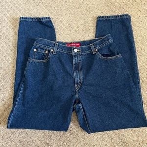 Levis/made in 12/02, 550 Classic Relaxed Fit Tapered Leg Blue Jeans S/14 Mis M.